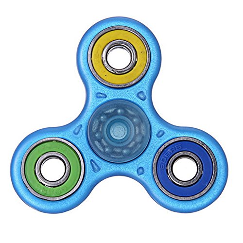 Hand Spinner Stress Relief Toy, Tri-Spinner Fidget Toy Metal Bearing EDC Focus Toy for Killing Time