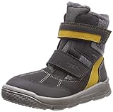 Rutschfeste Sohle Superfit Jungen Mars Schneestiefel, Grau/Gelb, 27 EU