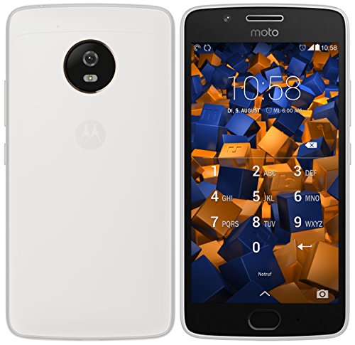 Preisvergleich Produktbild mumbi Schutzhülle für Lenovo Moto G5 Hülle transparent weiß