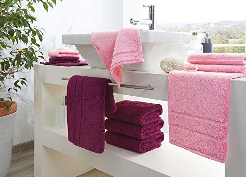 Handtücher Serie Prestige in schwerer amerikanischer Luxus-Qualität in 5 Größen und 20 Farben Größe Handtuch 50×100 cm, Farbe 190 kumquat - 6