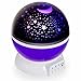 Price comparison product image Night Light Projection Lamp for Children - Childs Sensory Lights Creates a Perfect Mood for Slumber with Starlight Projector Lighting - Relaxing Baby Bedrooms Lights – Perfect Nursery Nightlights (Purple)