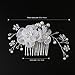 ROSENICE Bridal Hair Combs Hair Slides Hair Charm Clips Crystal Rhinestones Pearls Decor