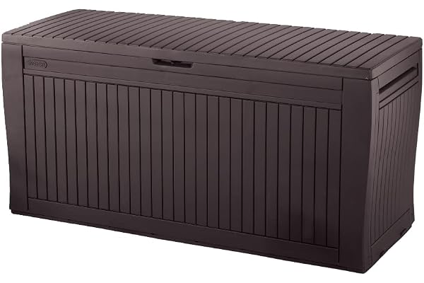 Keter Comfy – Coffre de Rangement extérieur, 270 l, 116,7cm x 44,7 x 57 cm
