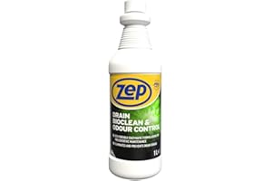 Zep Drain Bioclean & Odour Control - 1l, Drain Unblocker For Preventive Maintenance To Keep Drains Unblocked, Perfect For Bad Smells, Sink Cleaner For Smelling Sinks, Zep Commercial