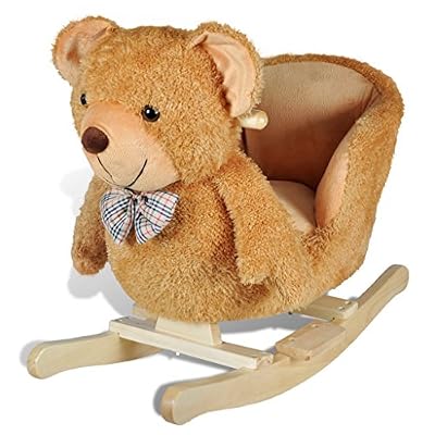 VIDAXL Animal de ours Teddy à bascule