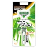 Gillette Mach3 Sensitive Power Razor elctrica Razor for Men, Includes Battery