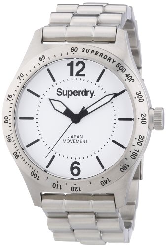 Superdry Herren-Armbanduhr XL Analog Quarz Edelstahl SYG107WM Superdry Herren-Armbanduhr XL Analog Quarz Edelstahl SYG107WM