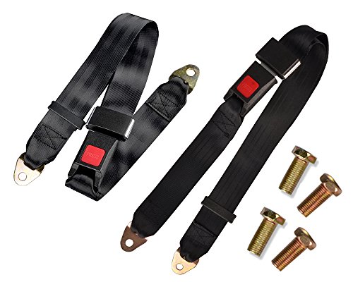 SHiZAK SZ-LB 01 2 Pack Adjustable Vehicle Safety Seat Strap Lap Belt (Two-Point)