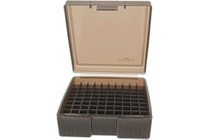 Frankford Arsenal - Scatole porta munizioni con coperchio incernierato, per riporre e tenere in ordine le munizioni, Hinge-Top Ammo Box, 100 Count, 1003, 100 Ct