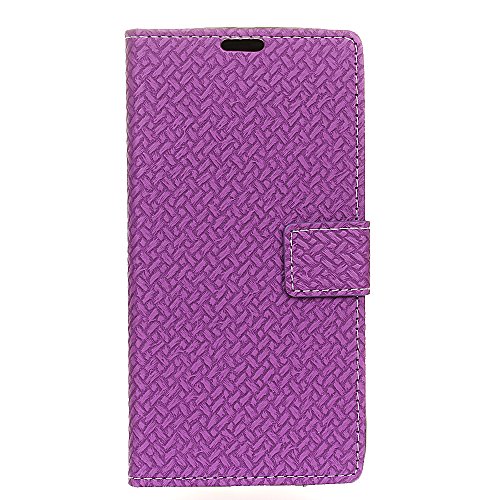 SMTR TPU Case Cover de cuero PU Piel para Xiaomi redmi 4x con cierre magn  tico y funci  n de soporte Ranuras para Tarjetas y Billetera silicona  p  rpura 
