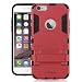 Quicksand Cubix Robot Case For Iphone 6 Plus Case Back Cover Warrior Hybrid Defender Bumper Shock Proof Case Armor Cover With Stand For Iphone 6 Plus Red RS.398.00