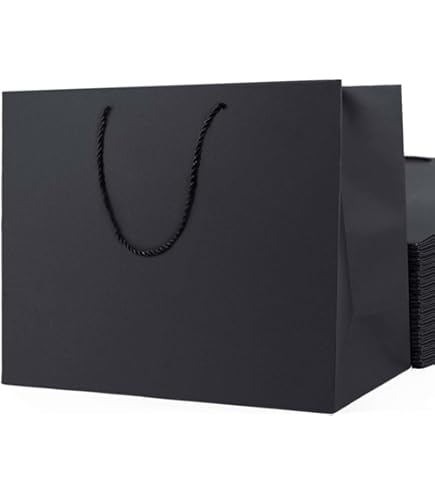 Thepaperbagstore 5 Black, Matt Laminated, Reusable Boutique Paper Bags - View #2
