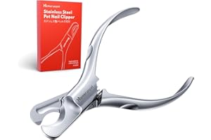 HomeRunPet Coupe Griffes Chat Acier Martensitique, Sûr & Solide Coupe Ongle Professionnels pour Chats Petits Chiens avec Lame Aiguisée, Poignées Antidérapantes