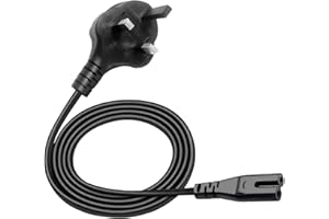 SAIREED Power Cable Replacement for Sony PS5 PS4 PS3 Playstation 5 4 3 Slim Console Power Figure 8 AC Cord