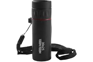 Bexdug Monoscope Monoculaire | Longues-Vues de Poche | Télescope de Mise au Point 60 x 25 pour Les événements Sportifs, Camping, Saturation de Couleur élevée, avec dragonne, Chiffon Doux, aléatoire