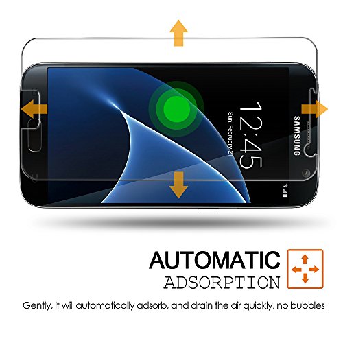  3-Unidades Protector de pantalla Galaxy S7 Vanzon   Cristal Vidrio Templado Premium Para Samsung Galaxy S7