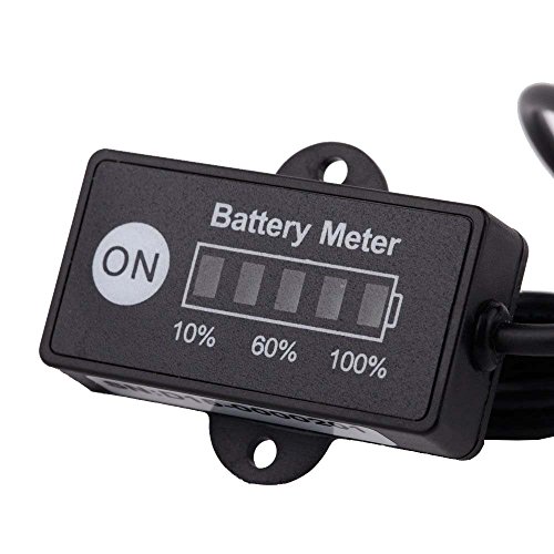 Batteriemessgeraete – TOOGOO(R)LED Digital Batteriestatus Ladeanzeige Monitor Batteriemessgeraete 12V/24V - 2