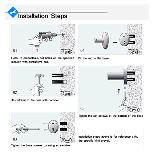 ZUNTO Spiegel Chrom Bad Handtuchring Edelstahl Handtuchstange Handtuchhalter Poliert Finish - 7