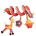 Labebe Baby Stroller/Crib/Baby Car Seat/Pram/Cot Spiral Hanging Activity Toys for Infant/ Toddler/Newborn with Rattles & Stuffed Animals & Teether Showering Gift - Yellow Giraffe