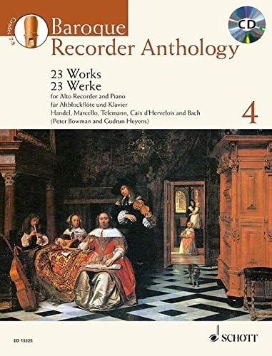 Baroque Recorder Anthology, Vol. 4: 23 Works for Alto Recorder and Piano (Schott Anthology)