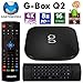 Produktbild Matricom G-Box Q2 Android TV-Box und Dual-seitige Air-Maus Fernbedienung, Quad / Octo Core Kodi TV-Box [2GB / 16GB / 4K], GBox Q 2 und Air Mouse Tastatur Remote MX3