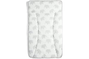 Mamas & Papas Essentials Baby Changing Mat, Easy Clean PVC Coated Design, Elephant Family