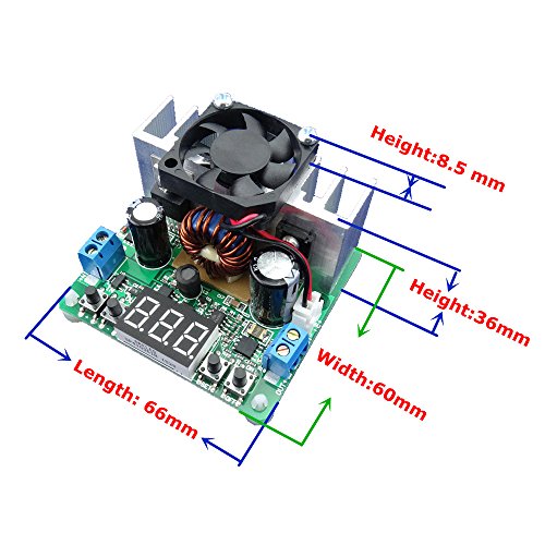 KKmoon Digital Programmierbare DC / DC Verstellbaren Step-Down Modul Konstantspannung Aktuelle Eingabe 6-40V Stromversorgung 0-38V - 3