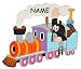 Produktbild Unbekannt Der kleine Maulwurf - Pauli - in der Bahn  - incl. Name - Türschild / Wandbild / Wandtattoo - aus Holz - Kinderzimmer Eisenbahn Zug Deko Bilder / selbstkle..