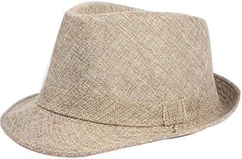 HCIUUI Summer Women Men Wide Brim Sun Hats Unisex Fedora Panama Trilby Straw Hat Sun Beach Cap Travel Sunhat Black Ribbon CH
