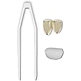 Gold Teeth, Silver Teeth, Plating Teeth Brace, Hip Hop Style, Grillz For Men Women, Removable Hip Hop Grills for Your Teeth, Metal Teeth Grillz (Gold)