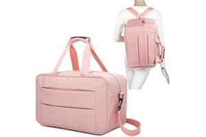 RAYKONG Ryanair Cabina Bag 40x20x25 cm Bagaglio da Viaggio Mano Aereo Borsa da Cabina Tracolla Regolabile con Rinforzo per la Spalla., Cab2-conver-rosa