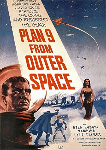 Plan 9 from Outer Space - Sci-Fi Movie Poster - 1959 - A4 Matte (11.7 x 8.3 inch)
