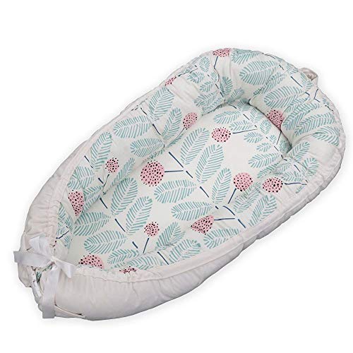 Hamkaw Cama Nido de Bebé Extraíble, Baby Nest Reductor Protector Portátil, Cuna de Viaje, para Dormir y Descansar (0-2 Año)