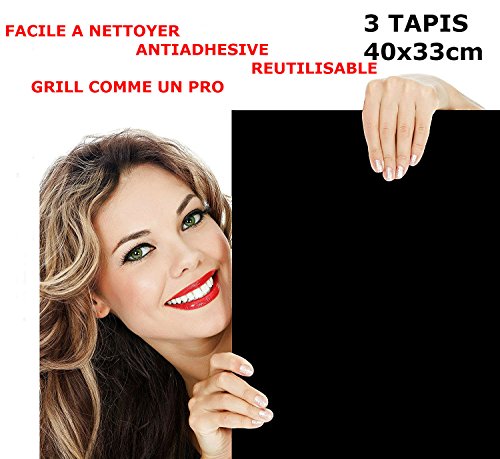 Barbecue Grill Mat BBQ HIGH QUALITY Reusable Teflon 16” x 13” 
