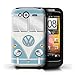 Produktbild Stuff4 Hülle / Case für HTC Wildfire S/G13 / Fjord Blau Muster / Retro T1 Wohnmobil Bus Kollektion
