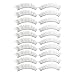 Accmart(TM) 10 Pairs Thin Long Natural Soft Reusable False Eyelashes Fake Eyelashes & Adhesives for Cosmetic Makeup Black