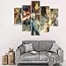 Produktbild adgkitb canvas 5 Stücke Wandkunst Bild Abstrakte Guitar Man Leinwand Set Für Wohnzimmer Gedruckt Auf Leinwand