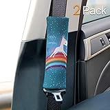 Sundell 2 Pcs Licorne Voiture Ceinture - Auto Sécurité Confort Pads Coussin Oreiller Coussinets Voyage Protège Enfant & Adulte