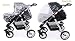 New Baby Pram SWIVEL WHEELS Travel System Buggy (Car Seat,Carrycot,Mattress,Diaper Bag,Parent Tray,Rain Cover,Mosquito Net) (7)