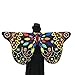 Produktbild SHOBDW Damen Weiche Gewebe Schmetterlingsflügel Schal feenhafte Nymphe Pixie Halloween Weihnachten Karneval Cosplay Kostüm Zusatz Frauen Karneval Parade 145 * 65CM Schal Umhang