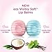 Eos Visibly Soft Lip Balm -Coconut Milk plus Vanilla Mint - Pack of two different flavours