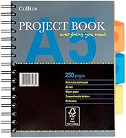 Collins 46PBED Essential A5 New Range Project Book, 250 Pages
