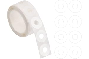 Anseom Confezione da 250 Etichetta Rinforzi fori, Salvabuchi Etichette Rinforzo Autoadesiva Adesivi di Rinforzo del Foro per Riparare un Libro a Fogli Mobili (Bianco)