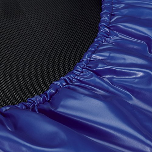 Relaxdays Trampolin faltbar, Indoor, Fitness H x B x T: 22 x 95 x 95 cm, Maximalbelastung 100 kg, blau-schwarz - 7