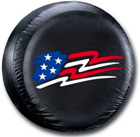 Sanlitock American Flag Spare Wheel Tire Covers Fit for All Car PVC Material 16inch(76-79cm)