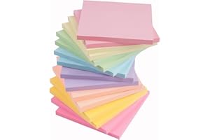 MIUTME (16 Pads) Haftnotizen,Sticky Notes, Klebezettel Einfach zu Schreiben und Aufzukleben,Geeignet für Zuhause, Schule und Büro(75×75 mm,8 Farbens)