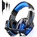 Produktbild DIZA100 Gaming Headset für PS4 Xbox One PC, 3.5mm Kabelgebundenes Kopfhörer Headset mit Mikrofon, LED-Licht Bass Surround, Aluminiumgehäuse für Laptop, Smartphone, Nintendo Switch Spiele (Blue)
