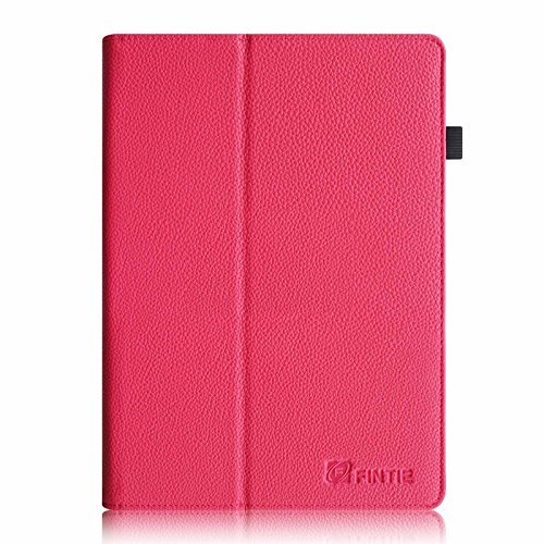 Fintie Samsung Galaxy Tab S 10.5 Hülle Case – Slim Fit Folio Kunstleder Schutzhülle Cover Tasche mit Ständerfunktion für Samsung Galaxy Tab S T800 T805 (10,5 Zoll) Tablet (mit Auto Schlaf / Wach Funktion), Magenta - 9