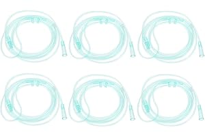 HEALLILY 6Pcs Nasal Cannula Soft Oxygen Cannula Adult High- Flow Comfort Cannula 1. 5 Meters CPAP Accessories for Elderly Paticent