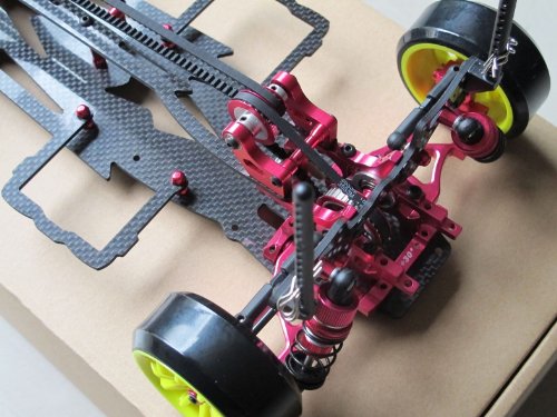 Rcmodelpart Alloy & Carbon Rc 1/10 4wd Drift Racing Car Frame Kit for 1:10 Sakura D3 Cs